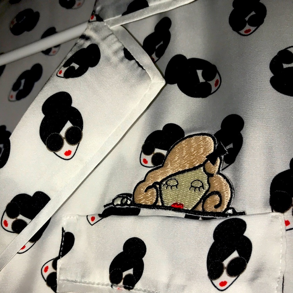 Alice and Olivia Fun Pajama Style Shirt